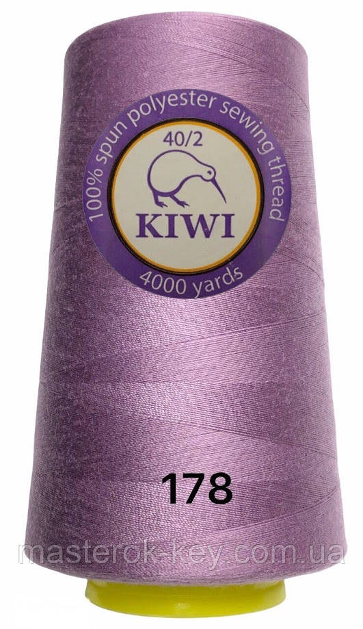 Швейна нитка Kiwi 40/2 No178 відтінок світло-мережевий
