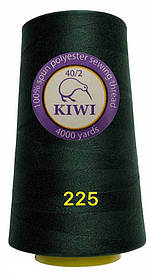 Швейна нитка Kiwi 40/2 No225 відтінок темно-зелений