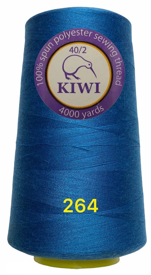 Швейна нитка Kiwi 40/2 No264 відтінок синій, фото 1