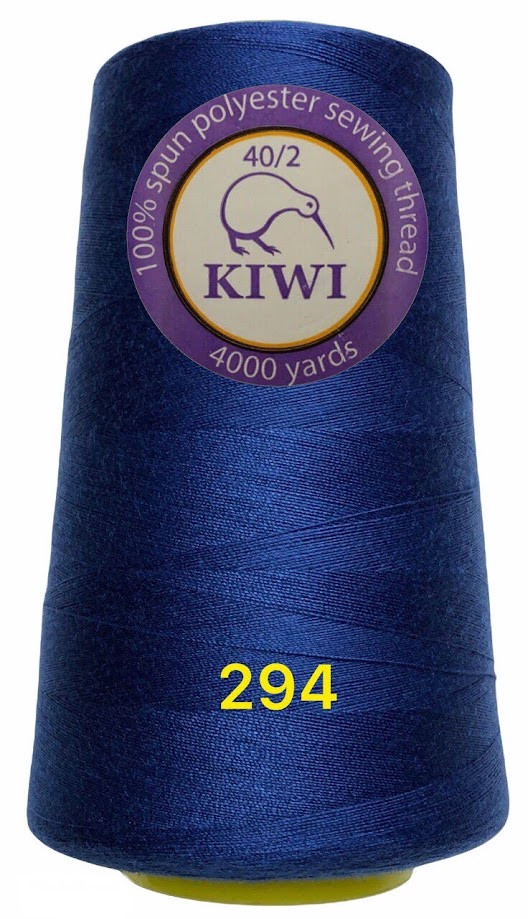 Швейна нитка Kiwi 40/2 No294 відтінок синій, фото 1