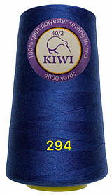 Швейна нитка Kiwi 40/2 No294 відтінок синій
