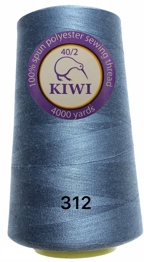 Швейна нитка Kiwi 40/2 No312 відтінок синій, фото 1