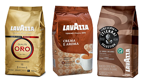 Кавові набори із трьох видів зернової кави Lavazza