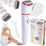 Електрична жіноча бритва з двома насадками для сухого та вологого гоління Adler AD 2941, фото 10