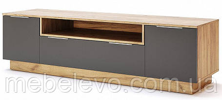 Тумба під телевізор Місяць ТВ 1,8 503х1800х500мм Лава/Дуб крафт золотий Миро-Марк, фото 1