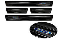 Захисні накладки на пороги для Opel Grandland X 2017+ /чорна нерж.сталь/
