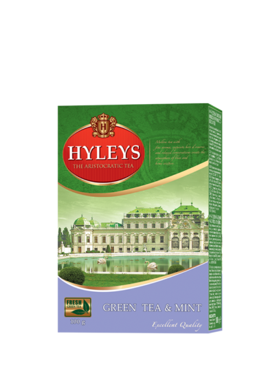 Зелений чай із м'ятою Hyleys 100 грамів