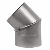 Коліно нержавіюче 45°, діаметр 110мм, товщина 0,8мм