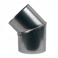 Коліно оцинковане 45°, діаметр 110мм, товщина 0,5мм