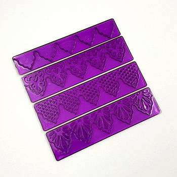 Набір лінійок для оборок і декору 4 шт.