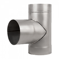 Трійник нержавіючий 90°, діаметр 110мм, товщина 0,8мм
