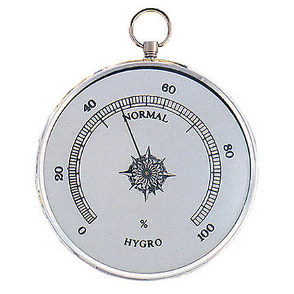 Кімнатний настінний механічний гігрометр Moller 301306 (Silver), фото 1