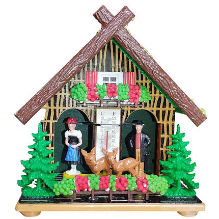 Декоративний кімнатний барометр Moller 303674 "Погодний будиночок", фото 1