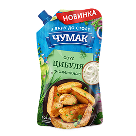Соус цибуля зі сметаною 200 г ТМ Чумак
