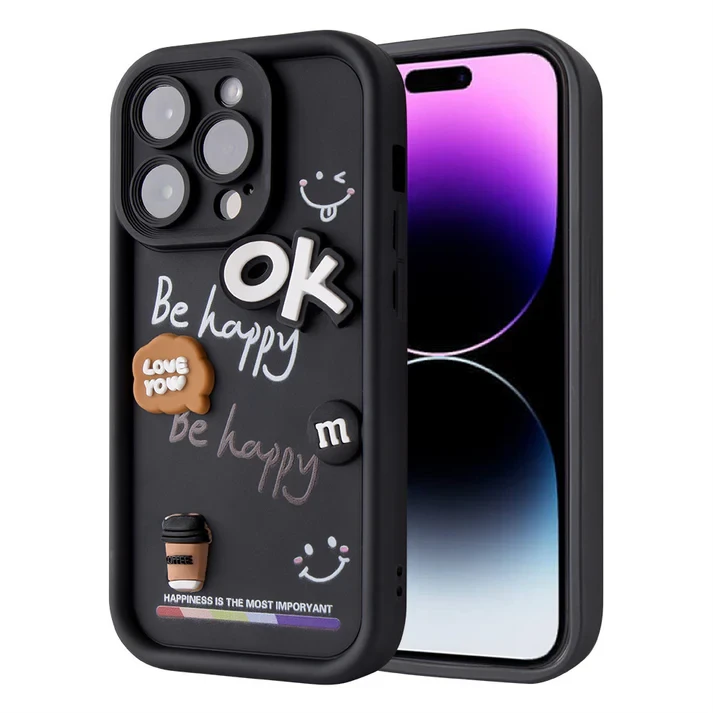 Силиконовый чехол для iphone 15 pro. Чехол для айфона 15 про 3д чехол ...