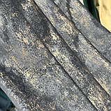 Турецький комплект оксамитових штор на тасьмі з підхватами Розмір 200х280см  Колір Графіт, фото 3