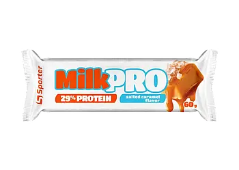 Протеїновий батончик "MILK PRO" зі смаком солоної карамелі, Sporter, 60 г