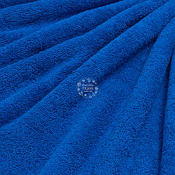 Двостороння махрова тканина, колір ультрамарин
