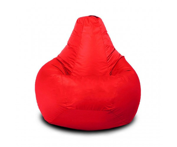 Крісло-груша нейлон Oxford червоний KatyPuf L 100x75