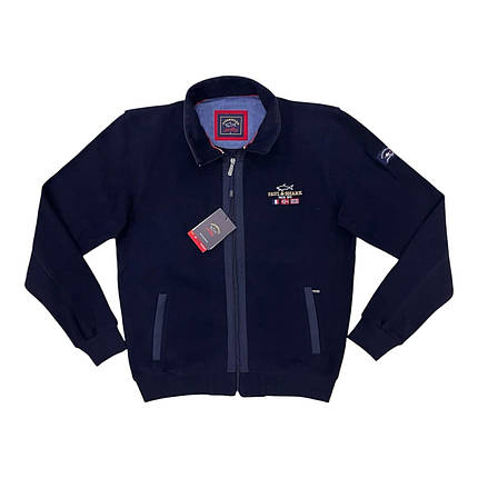 Пуловер чоловічий брендовий Navy Blue (PS7634) - синій, фото 3