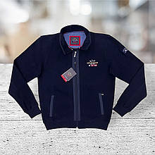 Пуловер чоловічий брендовий Navy Blue (PS7634) - синій