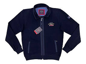 Пуловер чоловічий брендовий Navy Blue (PS7634) - синій, фото 4