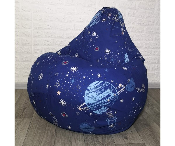 Крісло-груша бавовна  "Космос" KatyPuf L 100x75
