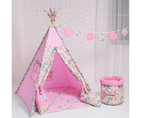 Комплект "Рожевий Єдинорог+килимок" + система антискладання KatyPuf, фото 1