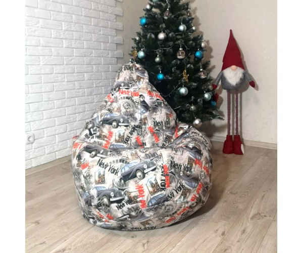Крісло-груша велюр "Тачка" KatyPuf XXL 140x100