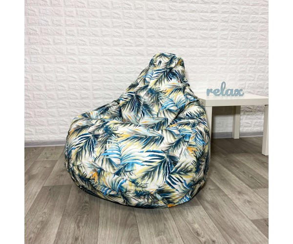 Крісло-груша велюр "Вali blue" KatyPuf XXL 140x100