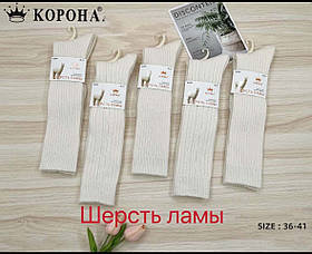 Гольфи жіночі з вовни лами КОРОНА B2568-1,2,3,4 36-41 кремовий В2568-4