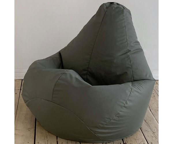 Кресло-груша нейлон Oxford сірий KatyPuf L 100x75