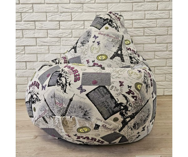 Крісло-груша велюр "Париж" KatyPuf XL 125x90, фото 1