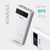 Повербанк Romoss 30000 mAh 30W Sense 8PS Pro (PHP30-892-1133H) білий, фото 3
