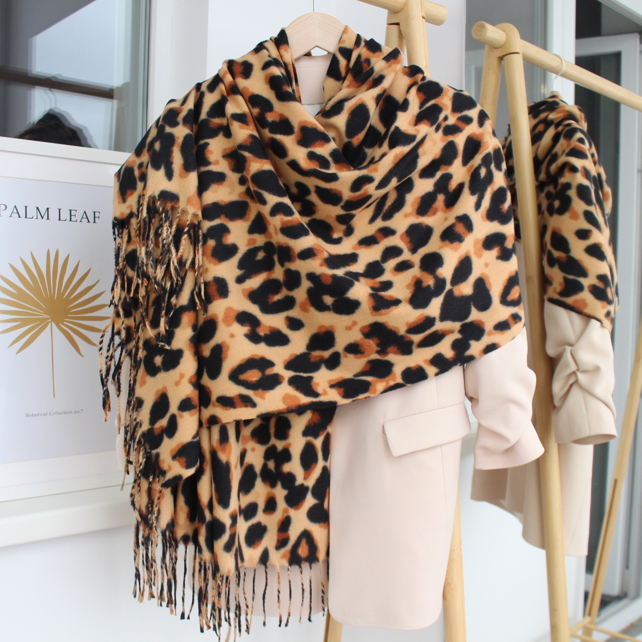 Кашеміровий шарф "Леопард" 137004, фото 1