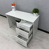 Стіл манікюрний стаціонарний з однією тумбою V409, фото 4