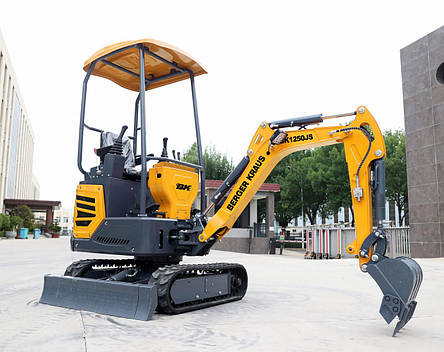 Міні-екскаватор Berger Kraus BK1250JS JOYSTICK торсіонна рама з ковшем 380 мм, фото 1
