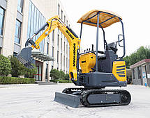 Міні-екскаватор Berger Kraus BK1250JS JOYSTICK торсіонна рама з ковшем 380 мм, фото 5