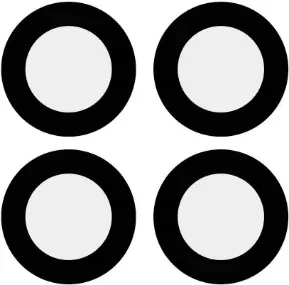 Скло камери Honor X8a без рамки, комплект 4шт., фото 1