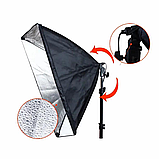 Комплект студійного освітлення зі софтбоксами та журавлем 50х70 для фото та відео, фото 6