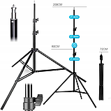 Комплект студійного освітлення зі софтбоксами та журавлем 50х70 для фото та відео, фото 9