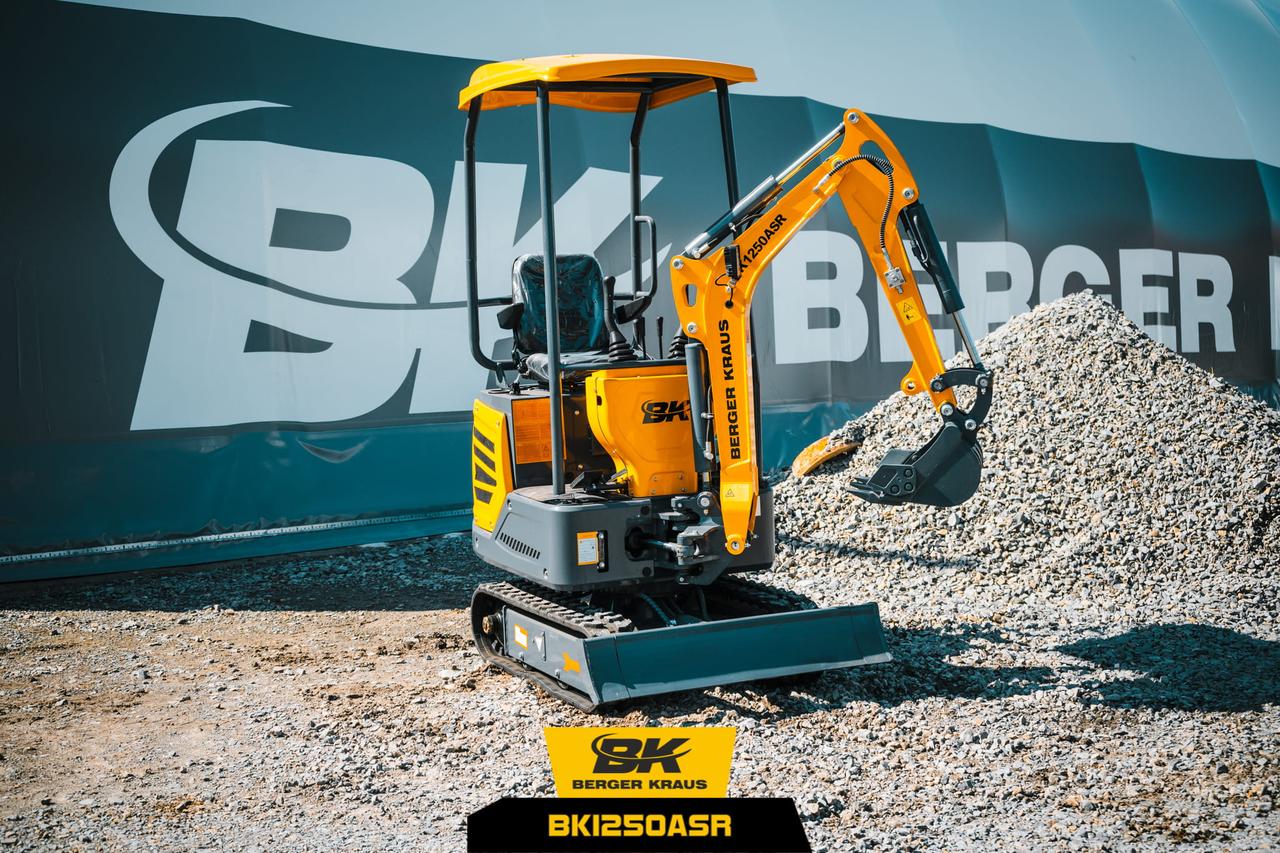 Міні-екскаватор Berger Kraus BK1250ASR з повним обладнанням