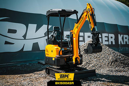 Міні-екскаватор Berger Kraus BK1500ASR з навісним обладнанням YANMAR, фото 1