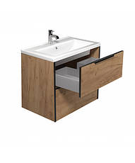Тумба Line Craft 70 з умивальником Cosmo 70 дуб крафт, фото 4