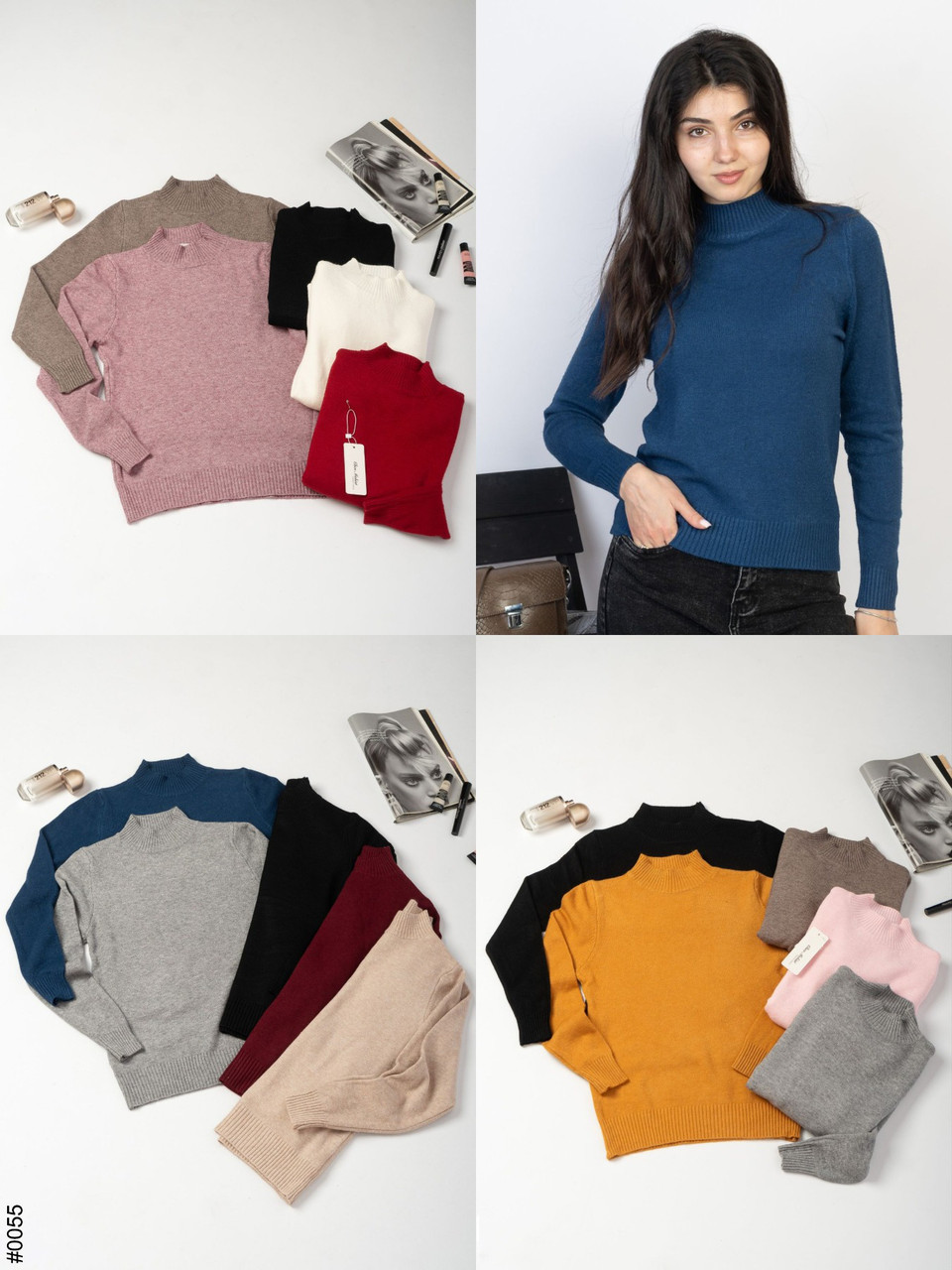 0055 Жіночій гольф норма (мікс кольорів: 15 од: 44-50 | універсальний), фото 1