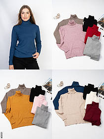 0051 Жіночій гольф напівбатал (мікс кольорів: 15 од: 48-54 | універсальний)