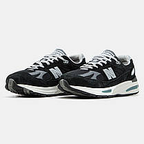 Чоловічі Кросівки New Balance 991 v2 Black Grey / Нью Белaнс 991 в2 Чорні з Сірим, фото 5