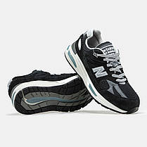 Чоловічі Кросівки New Balance 991 v2 Black Grey / Нью Белaнс 991 в2 Чорні з Сірим, фото 6