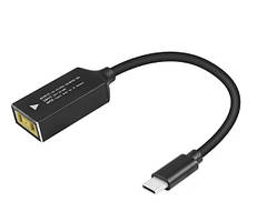 DC 11×4.0 на Type-C 65W перехідник перетворювач живлення для заряджання ноутбука від повербанка блока живлення