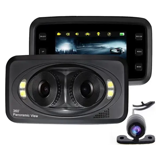 Видеорегистратор с камерой заднего вида PanoraMic H6000 Driving ...